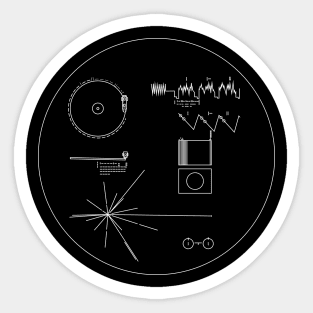 Voyager Golden Record Sticker